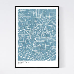 Shoreditch Neighbourhood Map Print