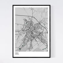 Load image into Gallery viewer, Sibiu Town Map Print