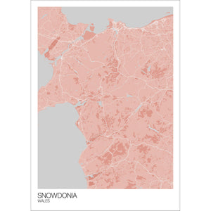 Map of Snowdonia, Wales