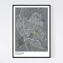 Load image into Gallery viewer, Stevenage City Map Print