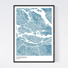 Load image into Gallery viewer, Stockholm City Map Print