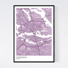 Load image into Gallery viewer, Stockholm City Map Print