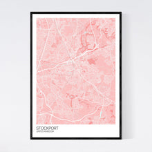 Load image into Gallery viewer, Stockport City Map Print