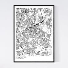 Load image into Gallery viewer, Stockport City Map Print