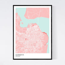 Load image into Gallery viewer, Map of Surabaya, Indonesia
