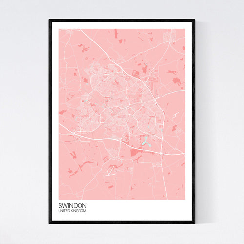 Map of Swindon, United Kingdom