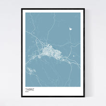 Load image into Gallery viewer, Tabriz City Map Print