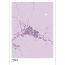 Load image into Gallery viewer, Map of Tabriz, Iran