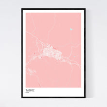 Load image into Gallery viewer, Tabriz City Map Print