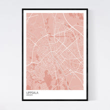 Load image into Gallery viewer, Uppsala City Map Print