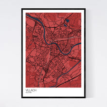 Load image into Gallery viewer, Villach City Map Print