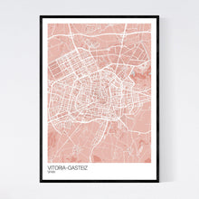 Load image into Gallery viewer, Vitoria-Gasteiz City Map Print