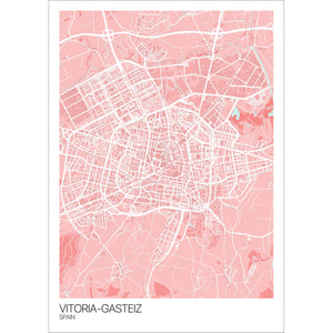 Map of Vitoria-Gasteiz, Spain