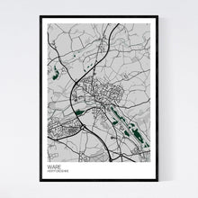 Load image into Gallery viewer, Ware Town Map Print