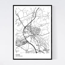 Load image into Gallery viewer, Ware Town Map Print