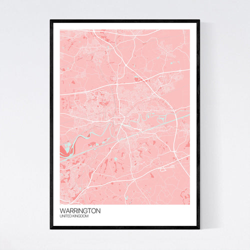 Map of Warrington, United Kingdom