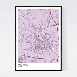 Wickford Town Map Print