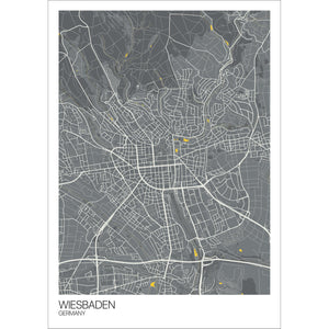 Map of Wiesbaden, Germany