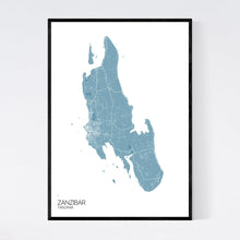 Load image into Gallery viewer, Zanzibar Island Map Print
